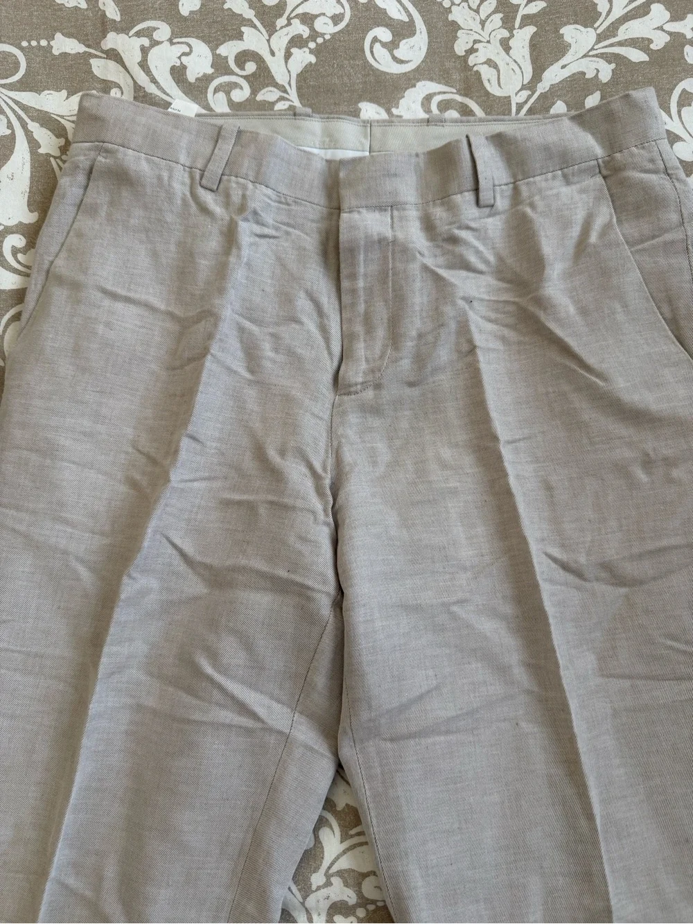Perry Ellis Portfolio Modern Fit Light Beige Dress Pants